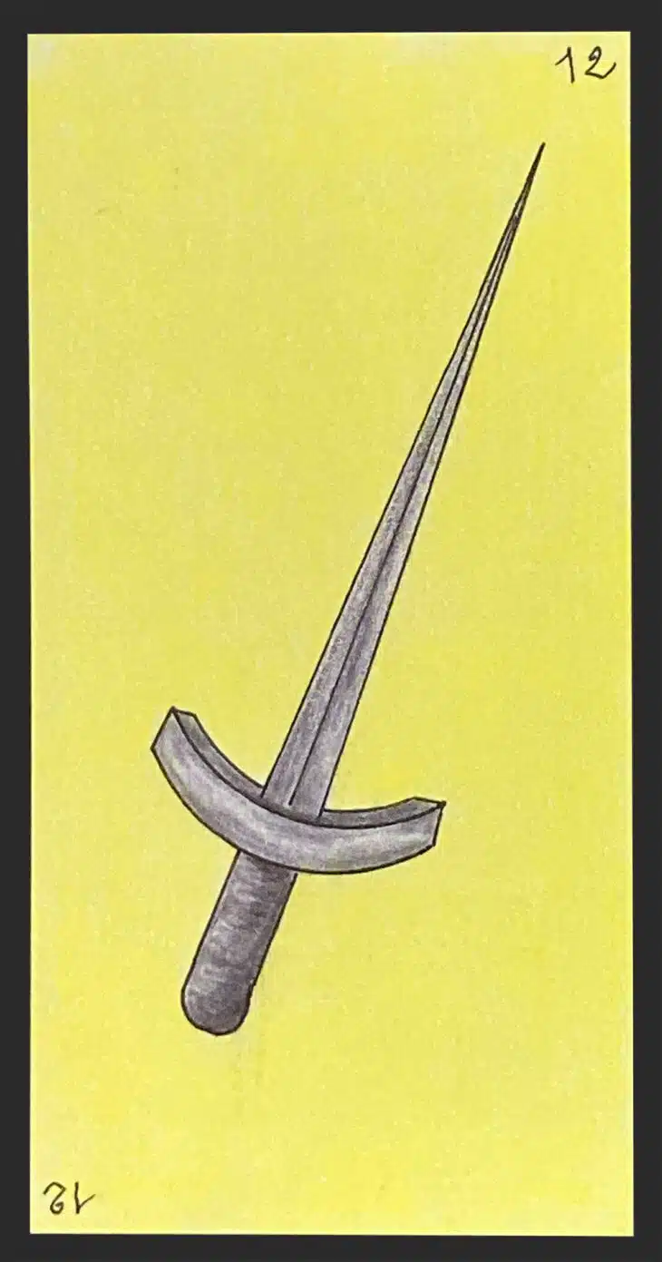 L'épée - Carte n°12 de l'Oracle Gé