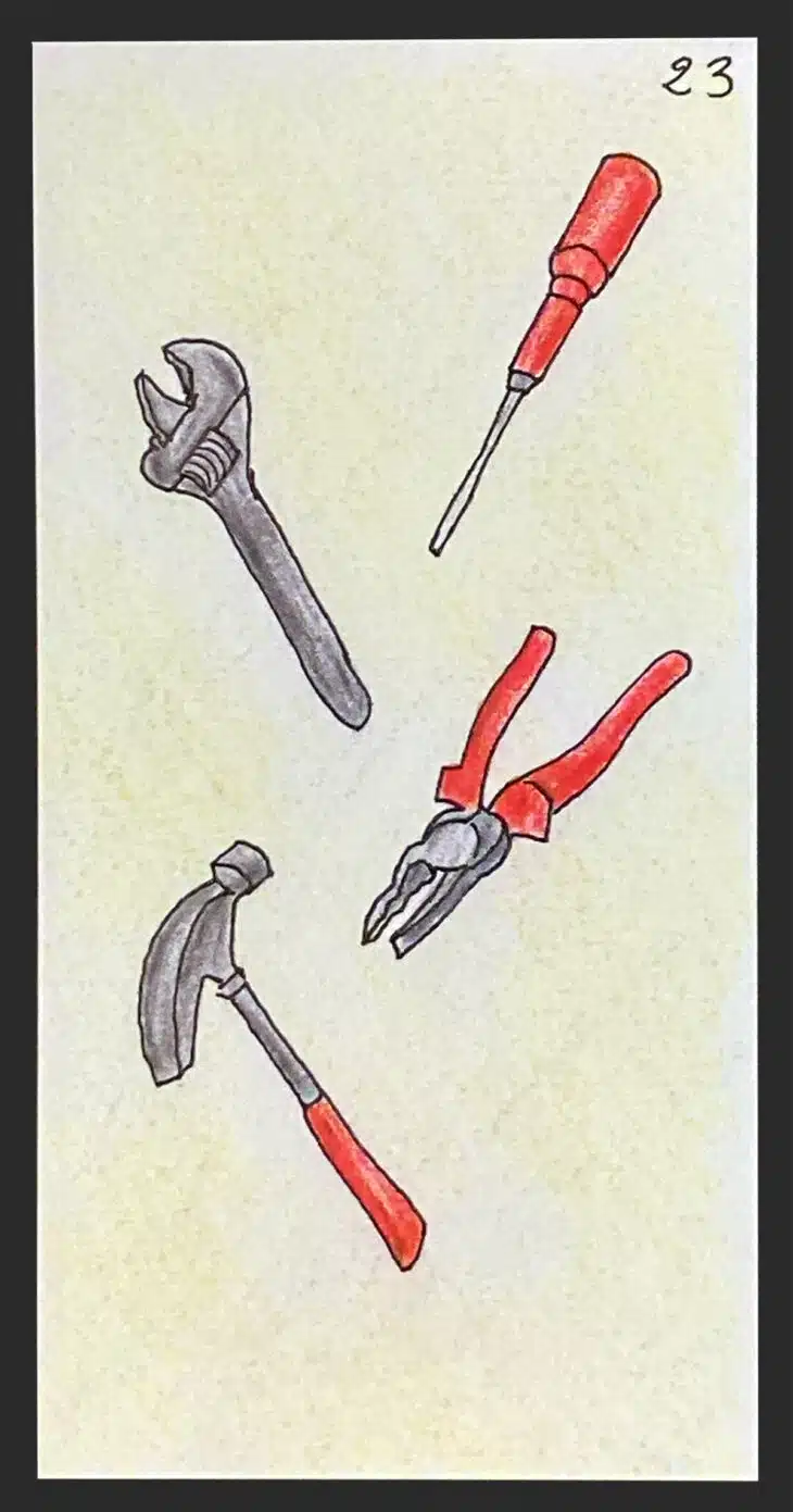 Les outils - Carte n°23 de l'Oracle Gé