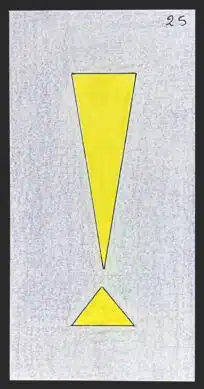 Le point d'exclamation - Carte n°25 de l'Oracle Gé