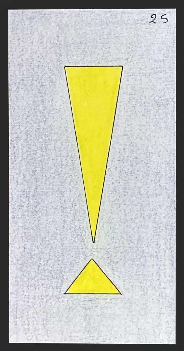 Le point d'exclamation - Carte n°25 de l'Oracle Gé