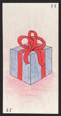 Le cadeau - Carte n°28 de l'Oracle Gé