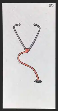 Le stéthoscope - Carte n°33 de l'Oracle Gé