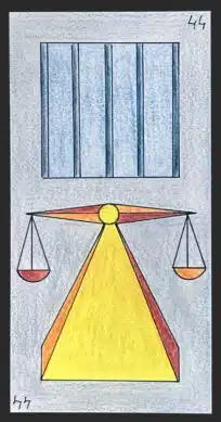 La justice - Carte n°44 de l'Oracle Gé