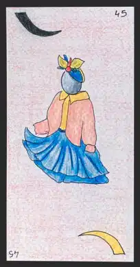 La jeune fille - Carte n°45 de l'Oracle Gé