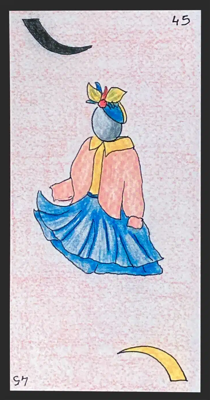 La jeune fille - Carte n°45 de l'Oracle Gé