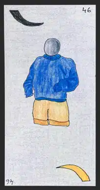 Le jeune homme - Carte n°46 de l'Oracle Gé