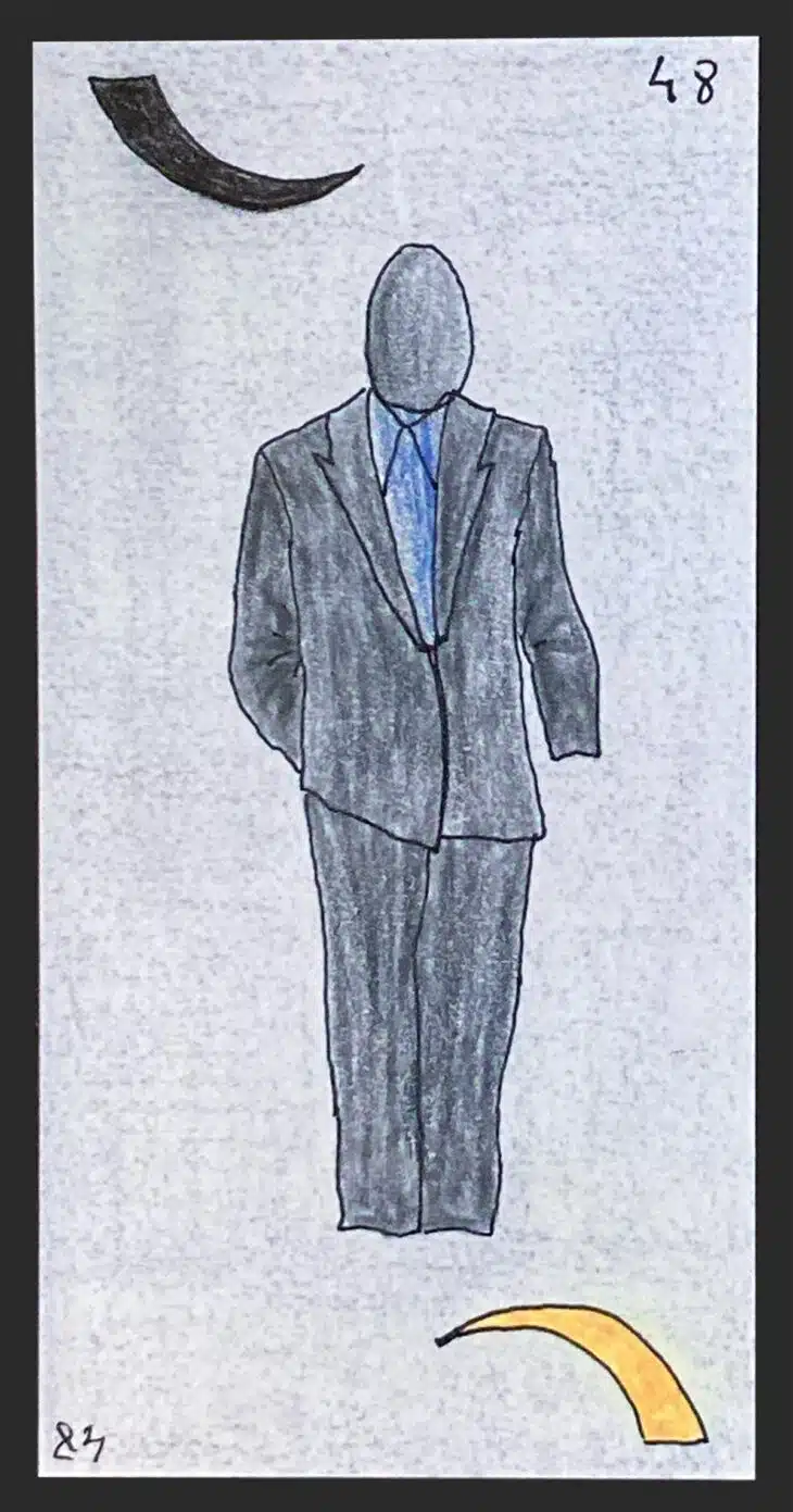 L'homme - Carte n°48 de l'Oracle Gé