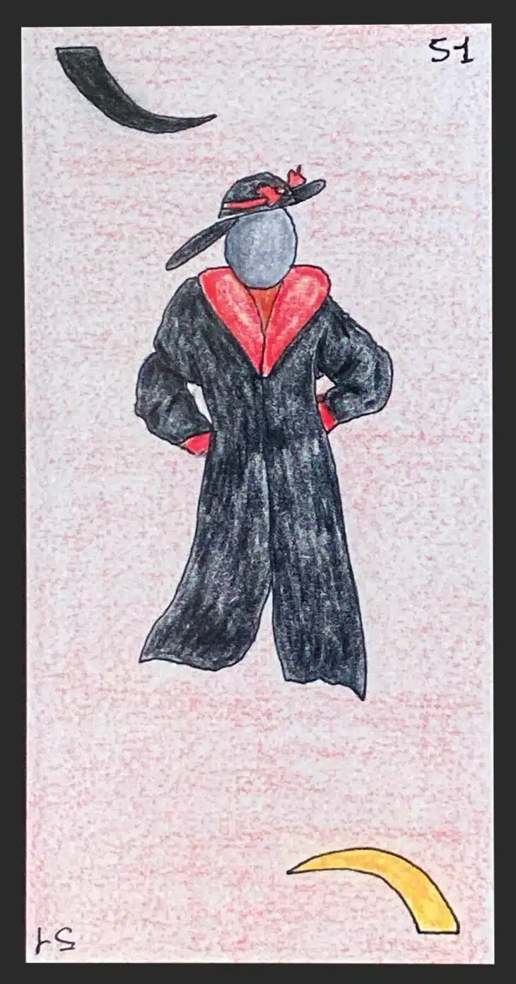 La femme âgée - Carte n°51 de l'Oracle Gé