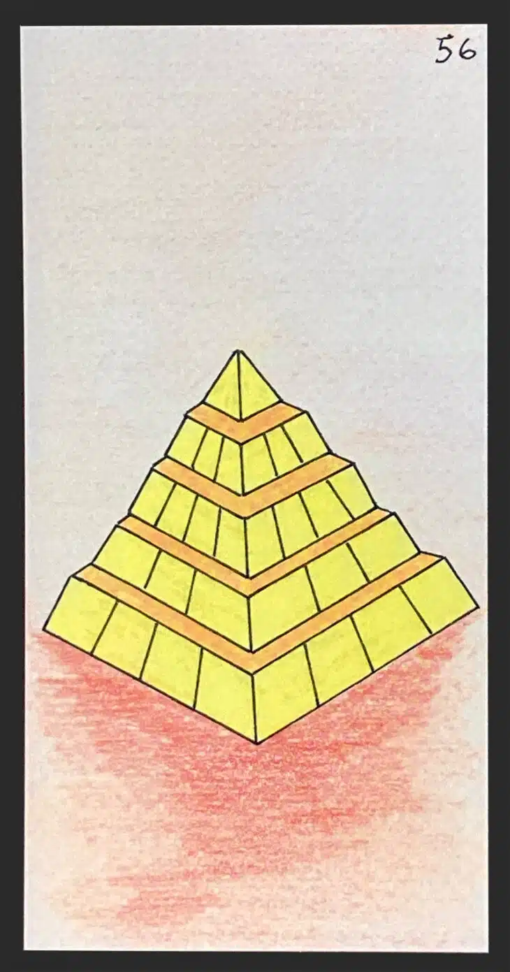 La pyramide - Carte n°56 de l'Oracle Gé
