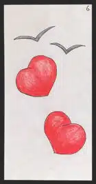 Les deux cœurs - Carte n°6 de l'Oracle Gé