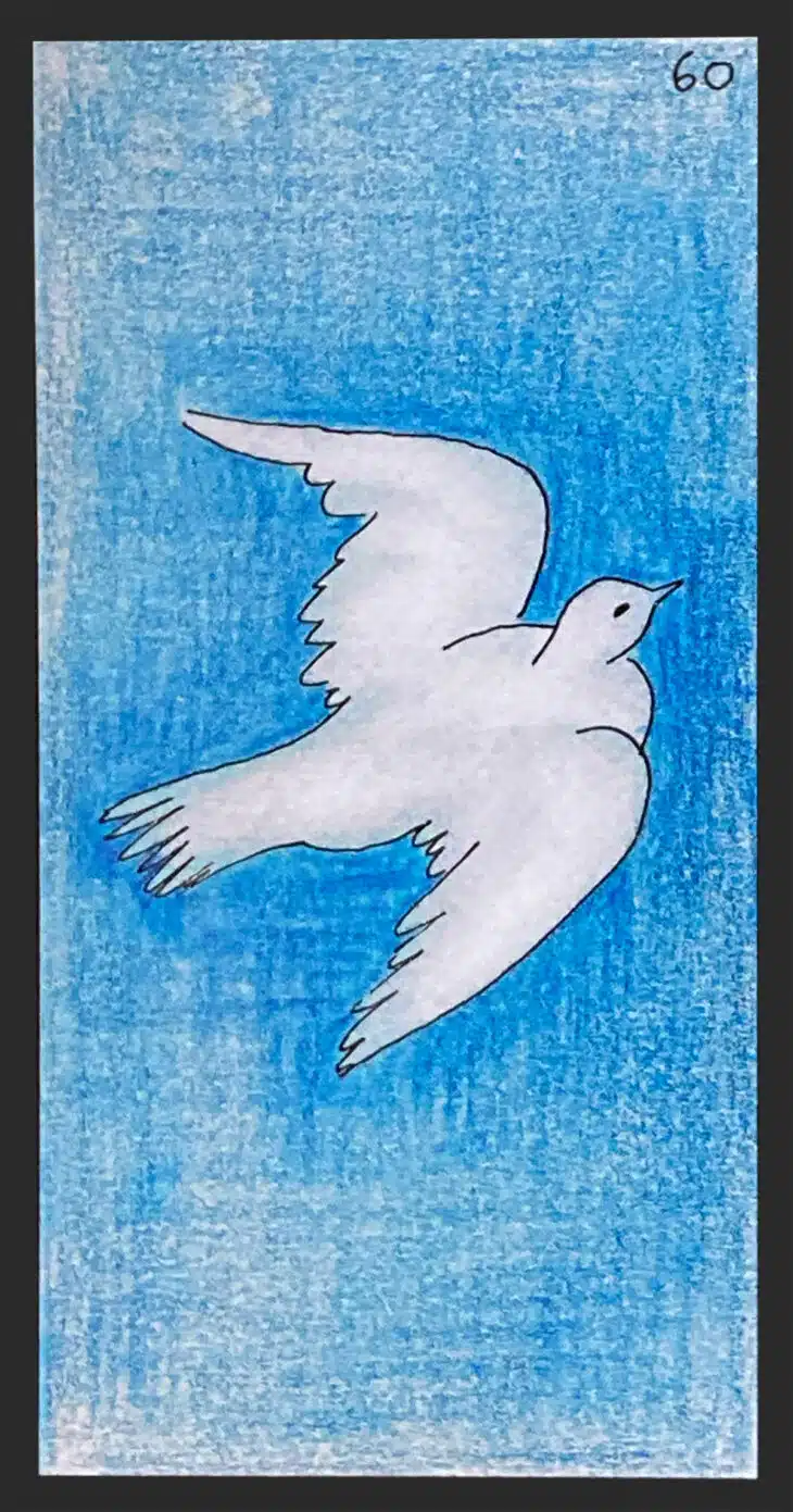 La colombe - Carte n°60 de l'Oracle Gé
