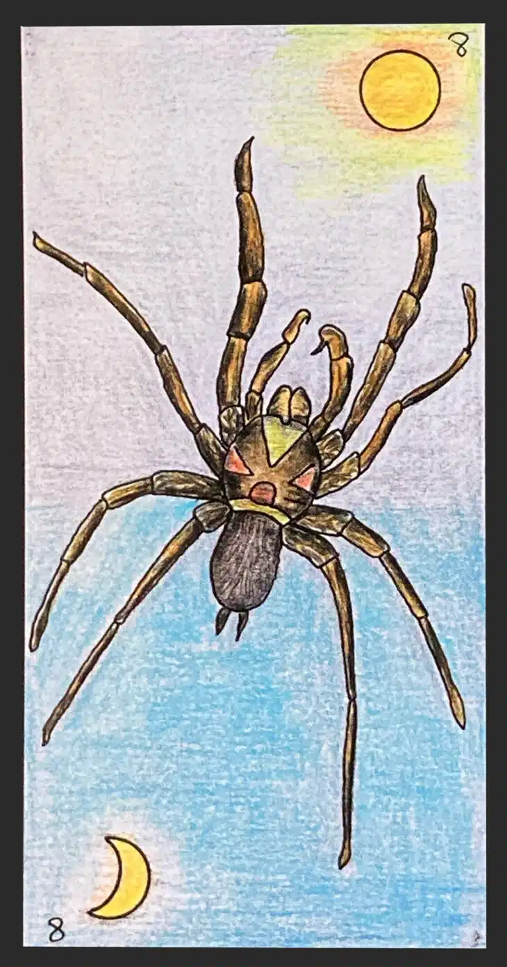 L'araignée - Carte n°8 de l'Oracle Gé