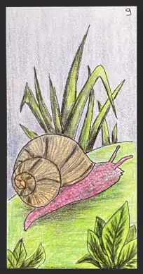 L'escargot - Carte n°9 de l'Oracle Gé